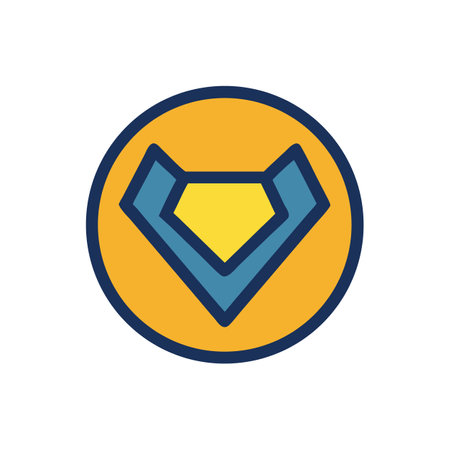 Abstract graphic logo of a stylized fox head iconのイラスト素材