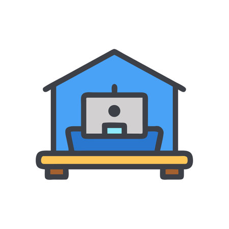 Isolated house structure with geometric shape inside, graphic artのイラスト素材