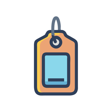 Flat graphic of a simple price tag iconのイラスト素材