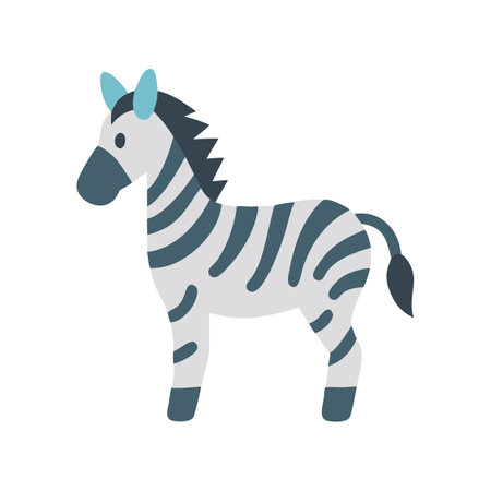 Zebra icon vector isolated on white background for your web and mobile app designのイラスト素材