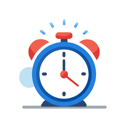 Alarm clock illustration icon for time management conceptsのイラスト素材