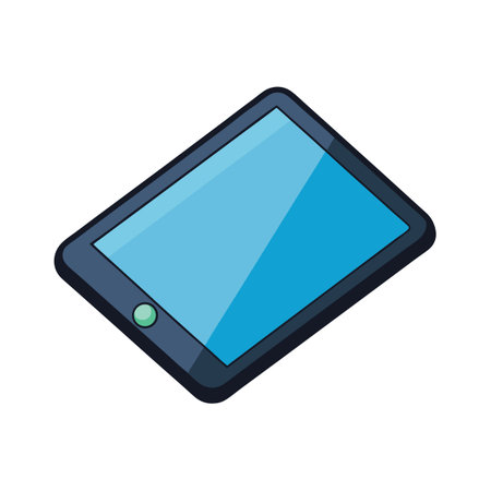 Digital tablet mockup with modern graphic design for presentationsのイラスト素材