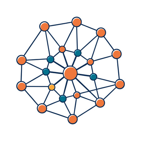 Network Connection Represents Technology and Data Connectivity Conceptのイラスト素材