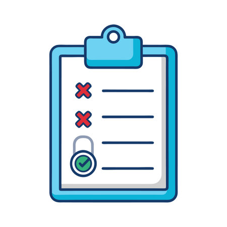 Vector clipboard with checklist items and checkmark padlockのイラスト素材