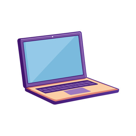 Laptop computer vector illustration for technology and design needsのイラスト素材