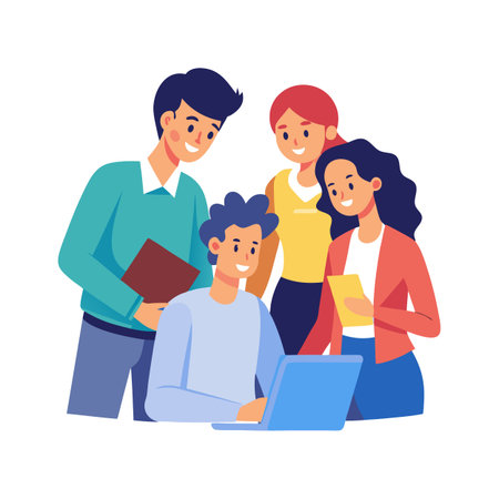 Teamwork Makes the Dream Work: Diverse Group Collaborationのイラスト素材