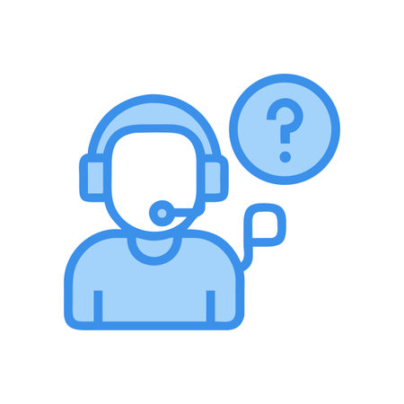 Help desk support service with question mark icon designのイラスト素材