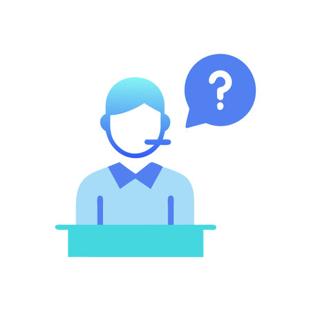 Customer service representative assistance and technical support illustration conceptのイラスト素材