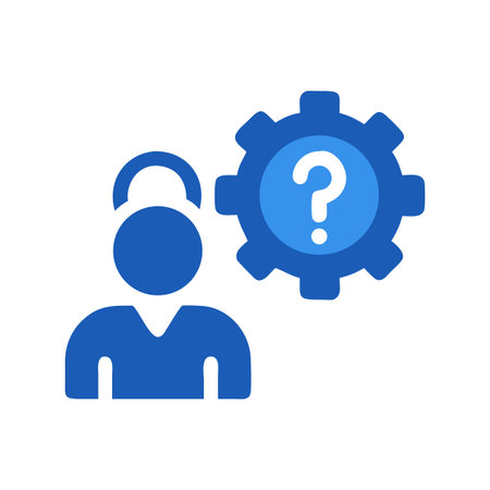 Conceptual illustration of problem solving with a question markのイラスト素材