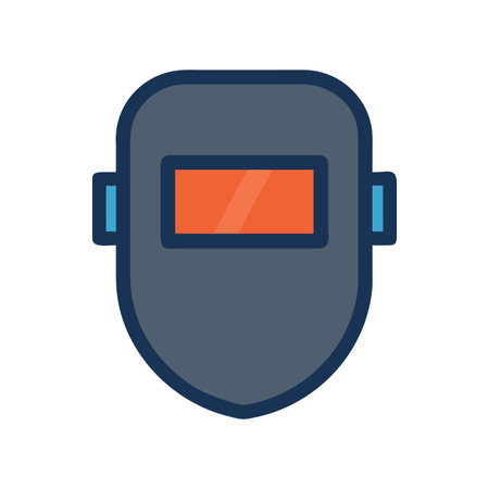 Welding Mask Icon Design: Protecting Vision in Industrial and Creative Projectsのイラスト素材