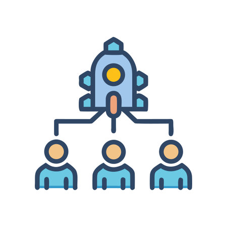 Team Leadership and Project Management: A Rocket Metaphor for Guiding a Teamのイラスト素材