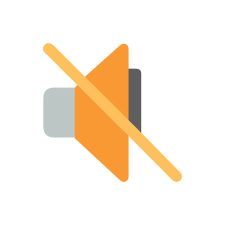 Mute Sound Speaker icon isolated on black background digital illustrationのイラスト素材