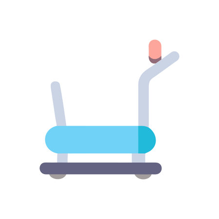 Stylized illustration of blue airport luggage cart on a black backgroundのイラスト素材