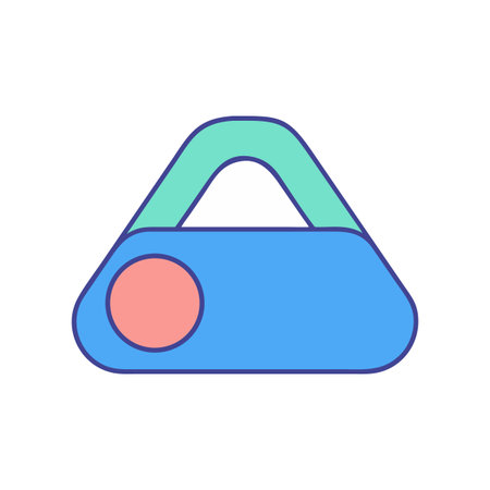 Abstract geometric design featuring pastel color palette, triangular shapes and simple compositionのイラスト素材