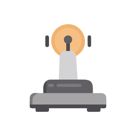 Vacuum cleaner icon in flat color style. House cleaning equipmentのイラスト素材