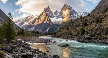 Beautiful panoramic view of the mountain
