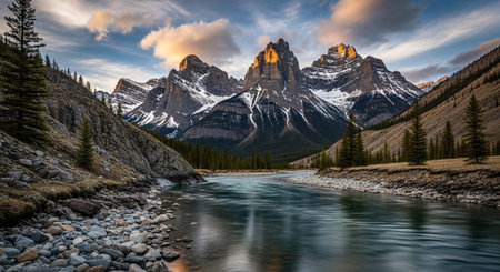 Panoramic view of Banff National Park, Alberta, Canada