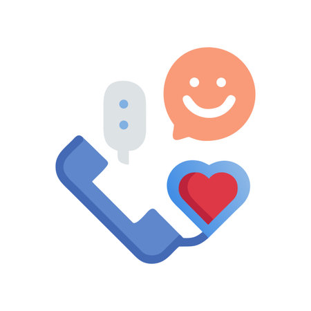 Cute Telephone Communication: A Symbol of Connection, Love, and Positive Conversationsのイラスト素材