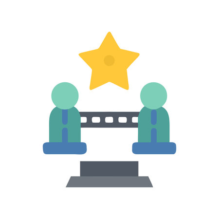 Team success and achievement shown in a flat, modern design conceptのイラスト素材