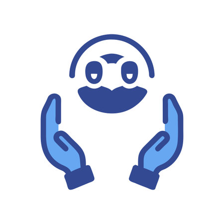 Illustration of hands holding a connected group of people over black backgroundのイラスト素材