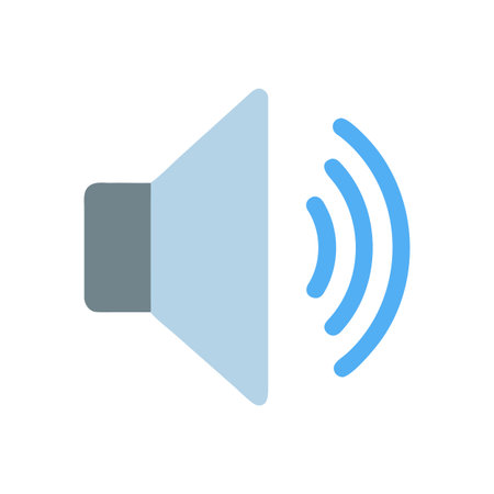 Sound wave symbol in light blue and gray against a black backgroundのイラスト素材