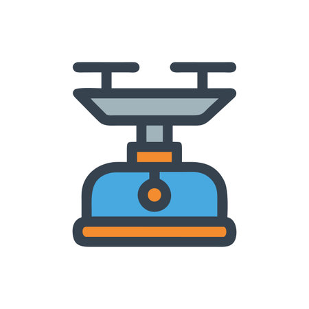 Stylized camping stove icon with a blue and grey color paletteのイラスト素材