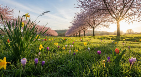 Scenic Floral Background