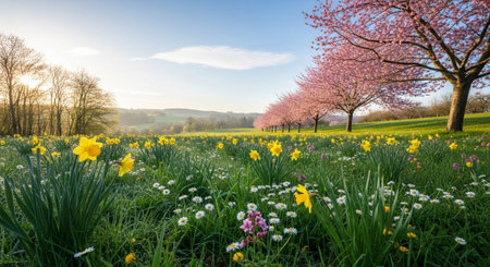 Scenic Floral Background