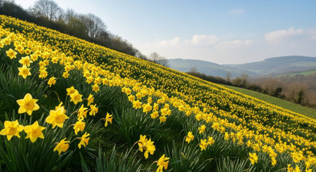 Scenic Floral Backgroundの写真素材
