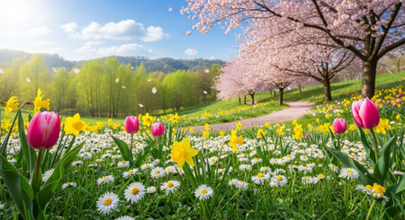 Scenic Floral Background