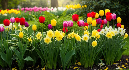 Scenic Floral Backgroundの写真素材