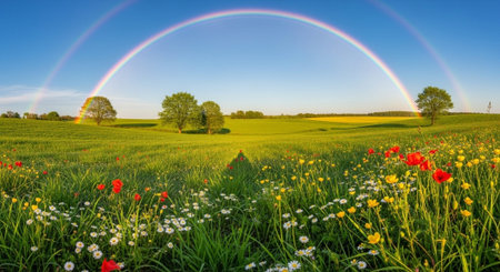 Scenic Floral Backgroundの写真素材