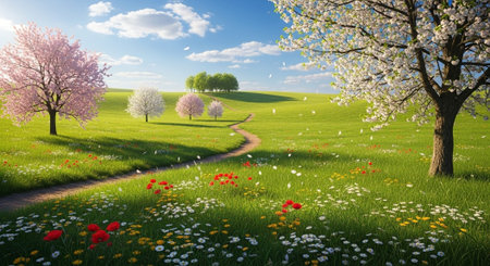 Scenic Floral Background