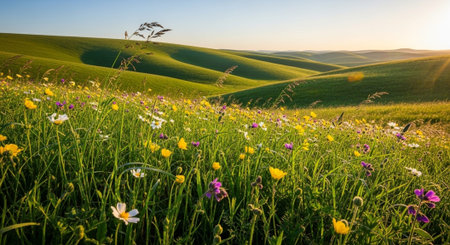 Scenic Floral Background