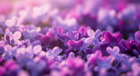 Beautiful spring background with blooming lilac flowers. Soft focus