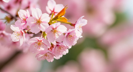 cherry blossom in spring time, sakura flowers blooming