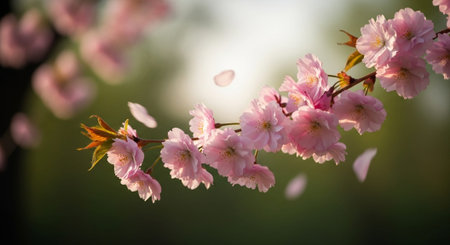 cherry blossom in spring time, selective focus, shallow DOF