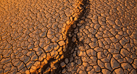 Dry cracked earth background. Global warming. Global warming concept.