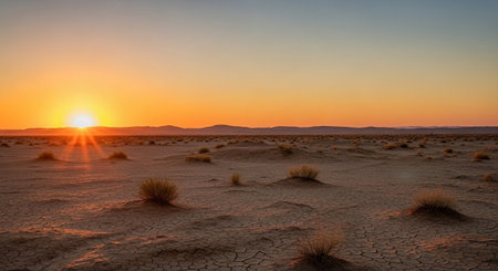 Sunset over the Namib Desert in Namibia, Africa.の写真素材