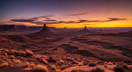 Panoramic view of Capitol Reef National Park, United States.