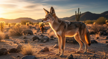 Wildlife Animal and Desert Landscape Photo Collection Displayed in Organized Thumbnail Grid Gallery.の写真素材