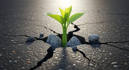 Nature Growth and Blooming Flowers Collection â Seedlings, Lotus Water Lilies, Roses, Sunflowers, Tulips, Lavender Fields and Garden Landscapes.の写真素材