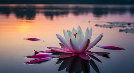 Nature Growth and Blooming Flowers Collection â Seedlings, Lotus Water Lilies, Roses, Sunflowers, Tulips, Lavender Fields and Garden Landscapes.の写真素材