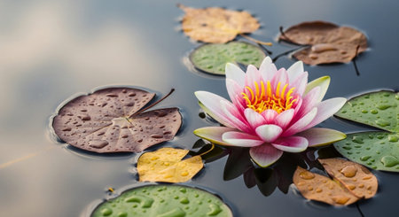 Nature Growth and Blooming Flowers Collection â Seedlings, Lotus Water Lilies, Roses, Sunflowers, Tulips, Lavender Fields and Garden Landscapes.の写真素材