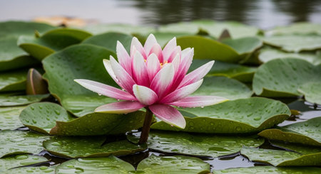 Nature Growth and Blooming Flowers Collection â Seedlings, Lotus Water Lilies, Roses, Sunflowers, Tulips, Lavender Fields and Garden Landscapes.の写真素材