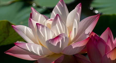 Nature Growth and Blooming Flowers Collection â Seedlings, Lotus Water Lilies, Roses, Sunflowers, Tulips, Lavender Fields and Garden Landscapes.の写真素材