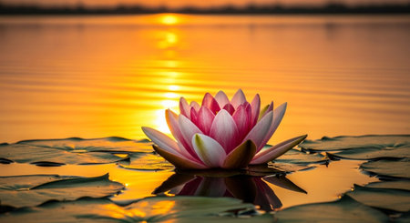 Nature Growth and Blooming Flowers Collection â Seedlings, Lotus Water Lilies, Roses, Sunflowers, Tulips, Lavender Fields and Garden Landscapes.の写真素材