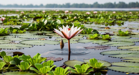 Nature Growth and Blooming Flowers Collection â€“ Seedlings, Lotus Water Lilies, Roses,...