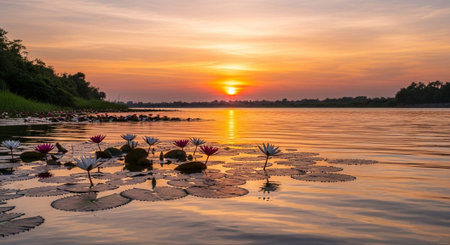Nature Growth and Blooming Flowers Collection â€“ Seedlings, Lotus Water Lilies, Roses,...