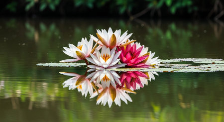 Nature Growth and Blooming Flowers Collection â€“ Seedlings, Lotus Water Lilies, Roses,...